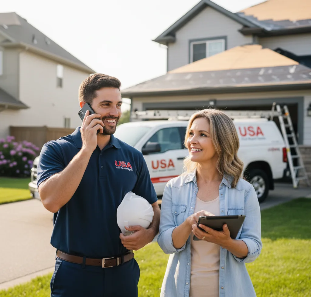USA Roof Repair Experts customer support in Vermilion